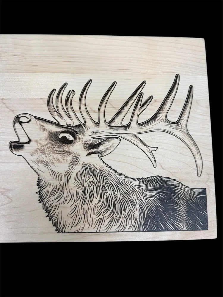 Elk epoxy inlay board