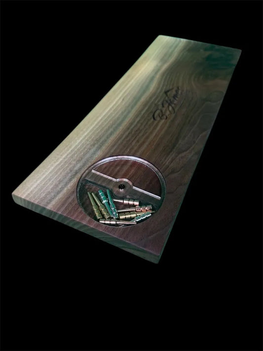 Walnut Live Edge Cribbage Board