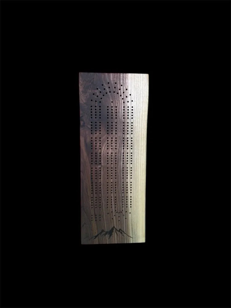 Walnut Live Edge Cribbage Board