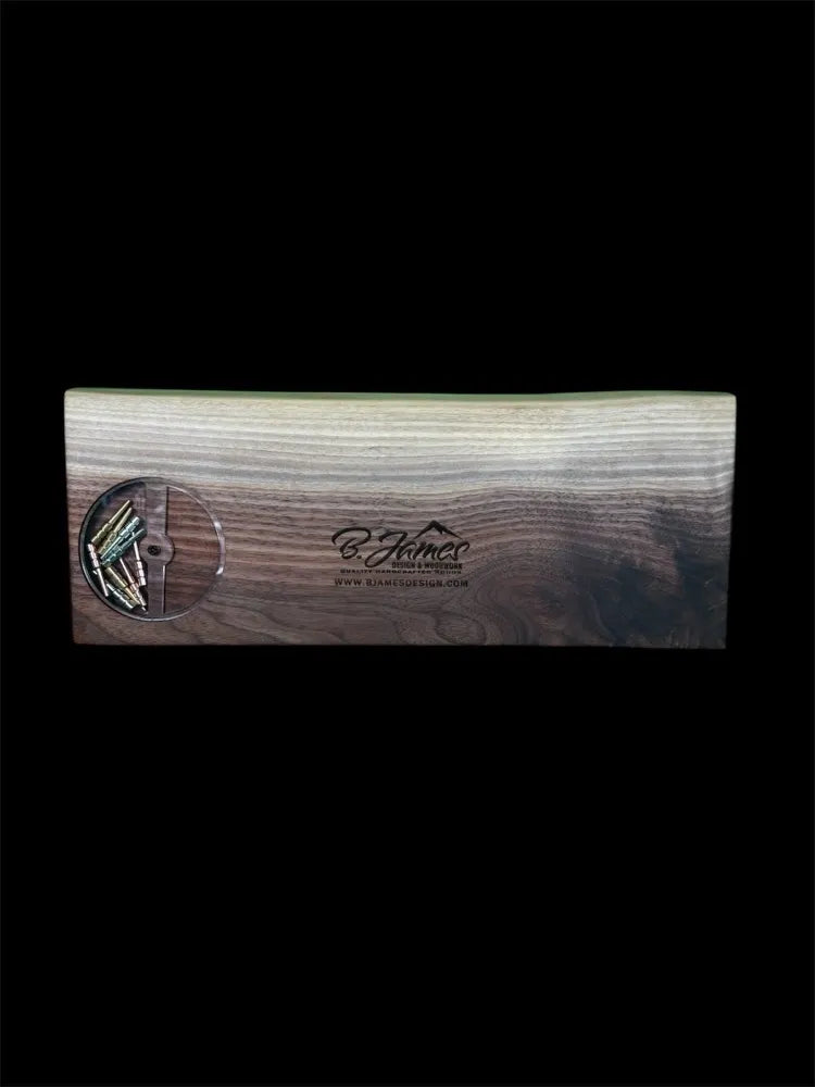 Walnut Live Edge Cribbage Board