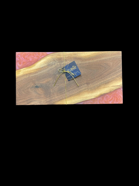 Sunset Epoxy Walnut Serving Tray