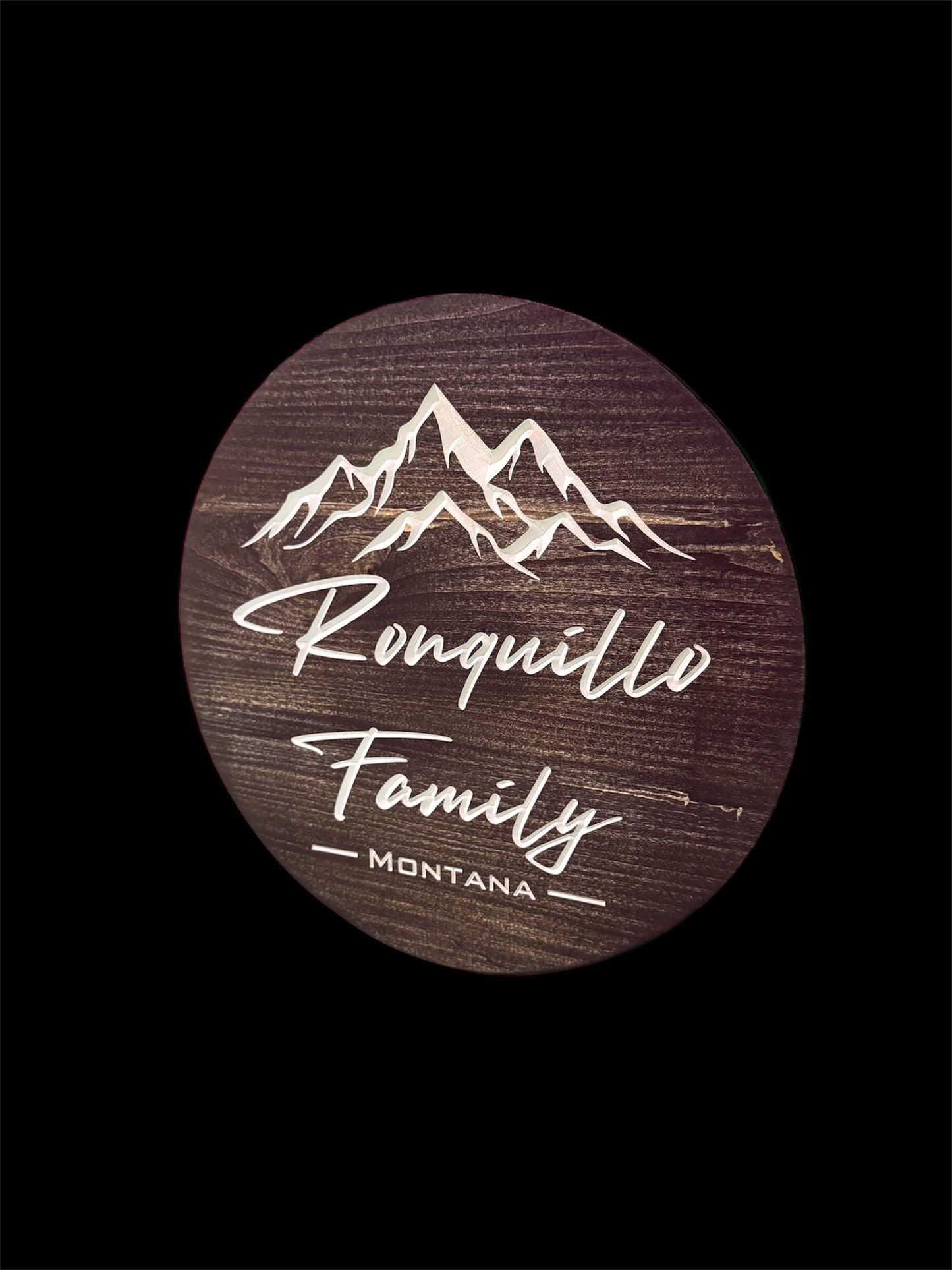 15" Round Custom Family or Name Sign